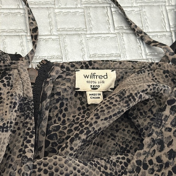 Wilfred Aritzia silk Nina Snakeskin  Print Bustier Dress size 0 - Picture 6 of 9